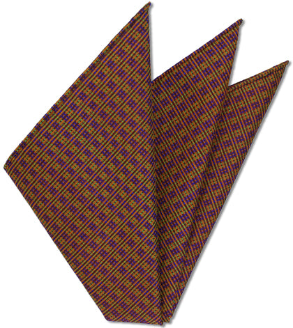 {[en]:Thai Brocade Silk Pocket Square