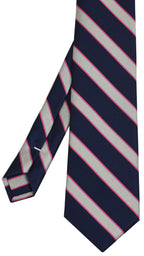 {[en]:Pembroke College Oxford Stripe Silk Tie