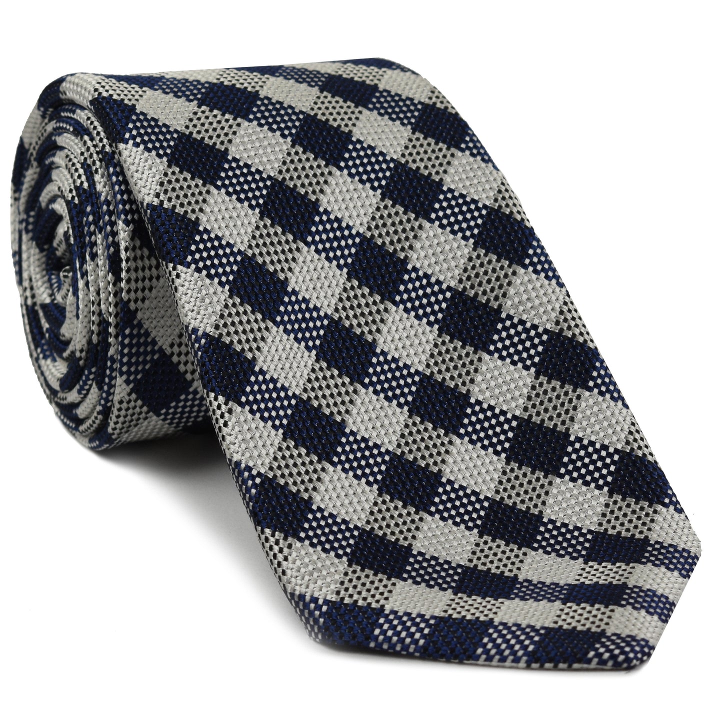 {[en]:Christ Church Duster Oxford Plaid Silk Tie