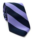 Lavender & Black Magdalene College, Cambridge Stripe Silk Tie UKU-37