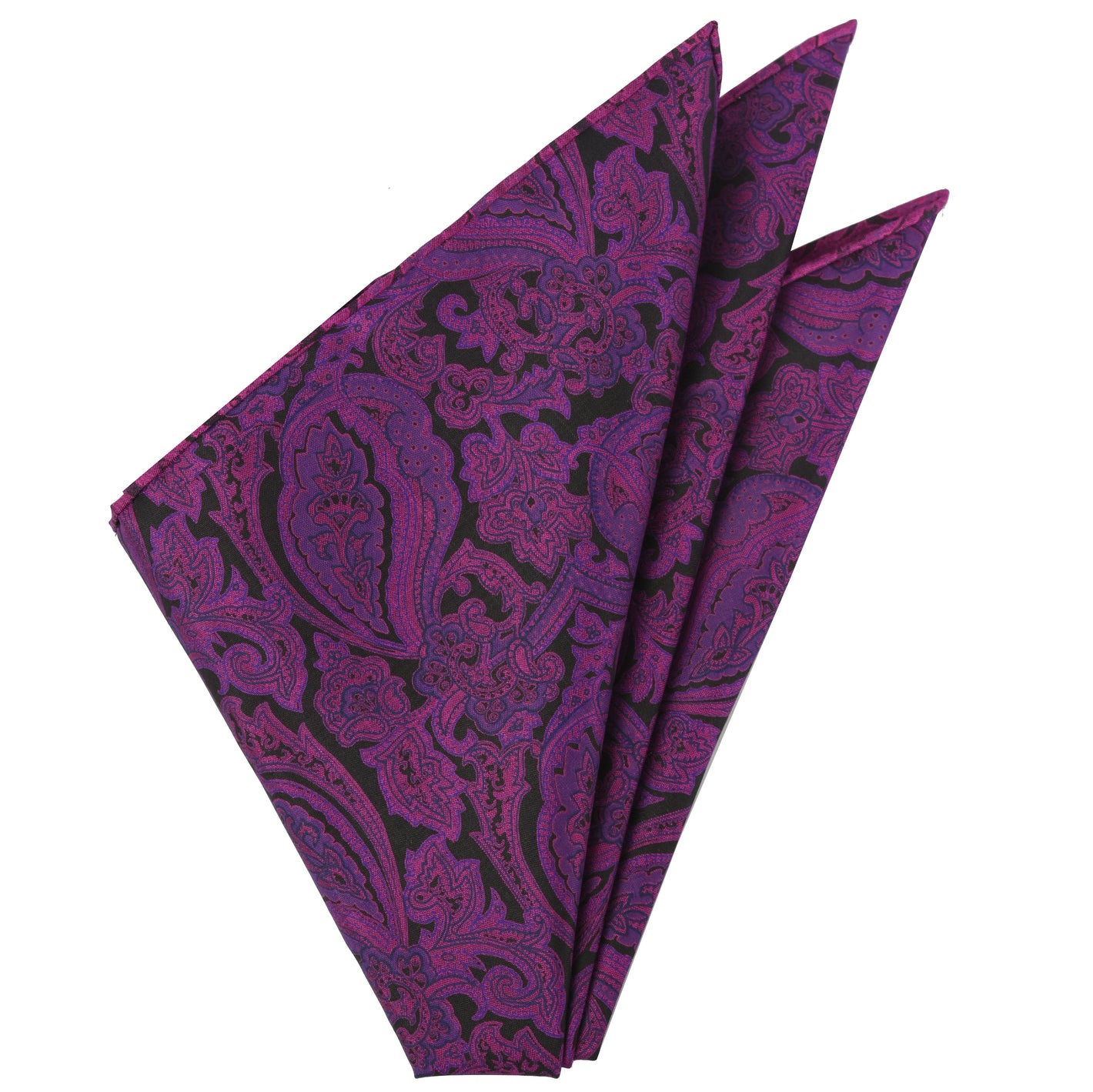 {[en]:Thai Printed Silk Pocket Square