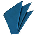 Dark Turquoise Thai Brocade Silk Pocket Square VPS-24