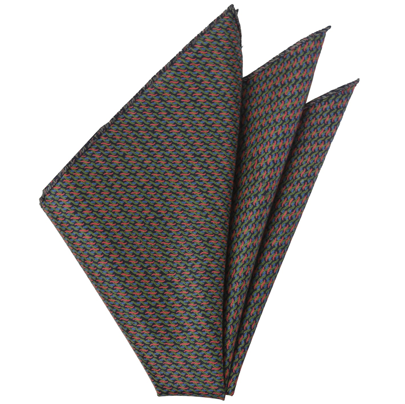 {[en]:Thai Printed Silk Pocket Square