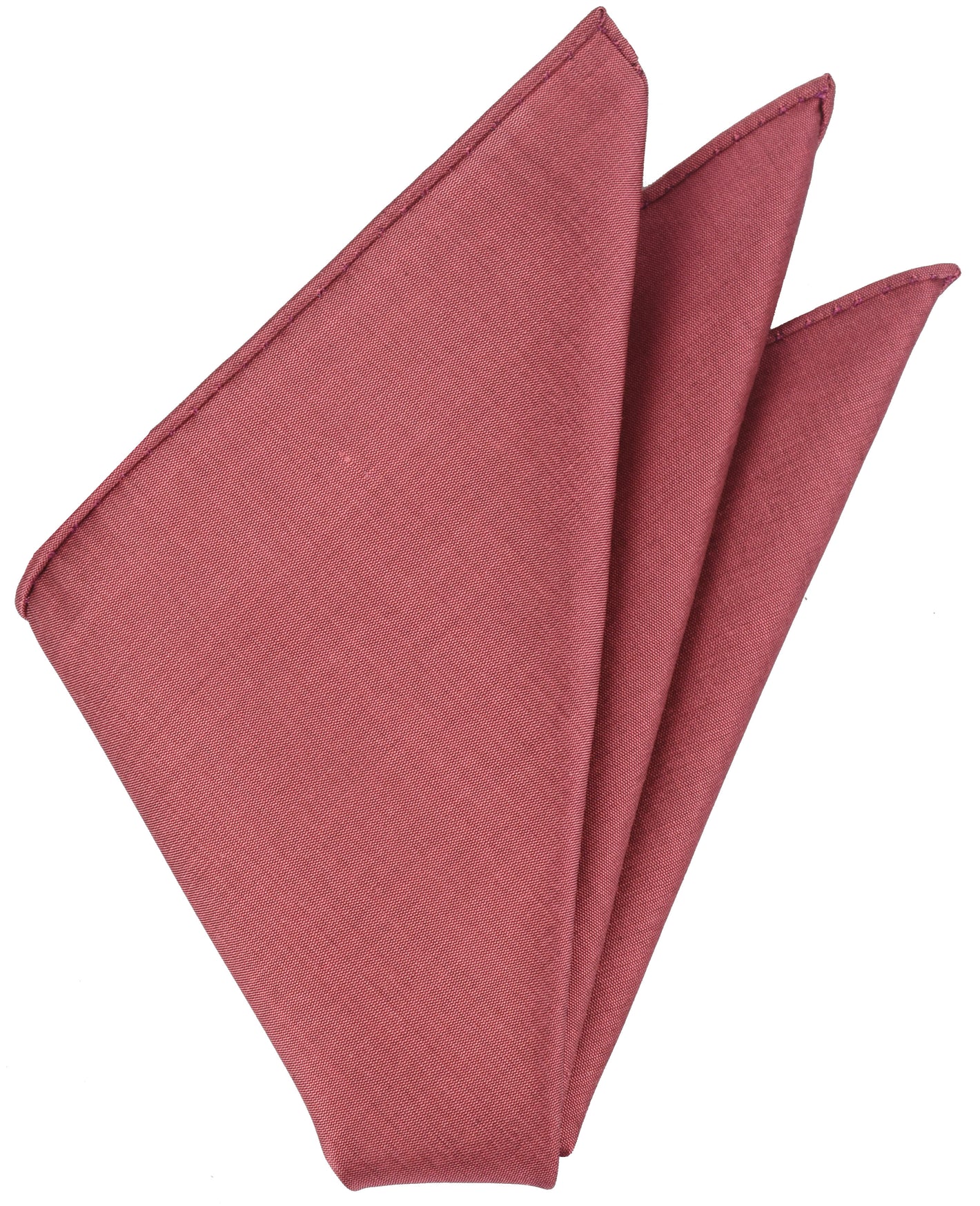 Dark Pink Thai Shot Silk Pocket Square VPS-3
