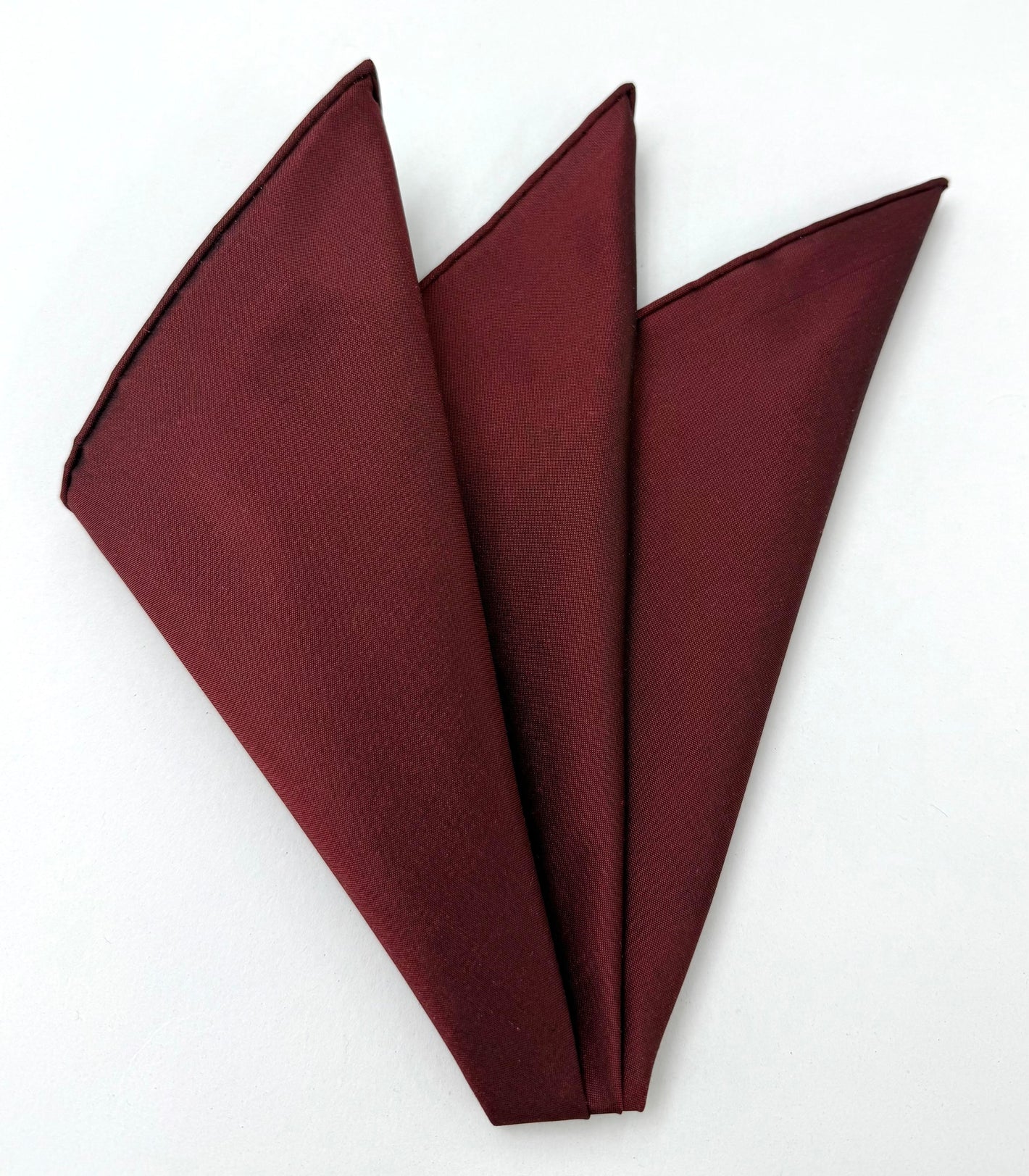 다크 레드 태국 샷 실크 포켓 스퀘어 VPS-6