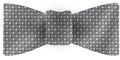 {[en]:Silver & Black Formal/Wedding Silk Bow Tie
