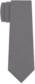 {[en]:Silver & Black Formal/Wedding Stripe Silk Tie