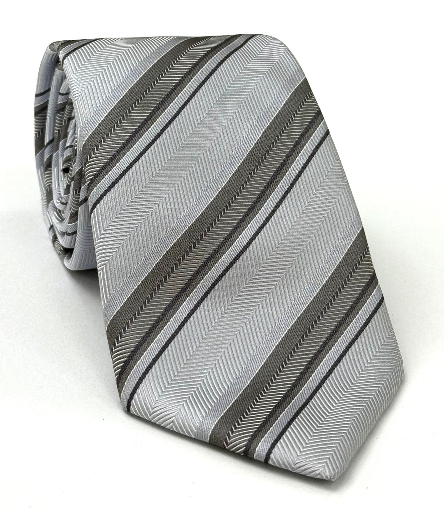 フォーマル／結婚式用シルクストライプネクタイ #WDST-1