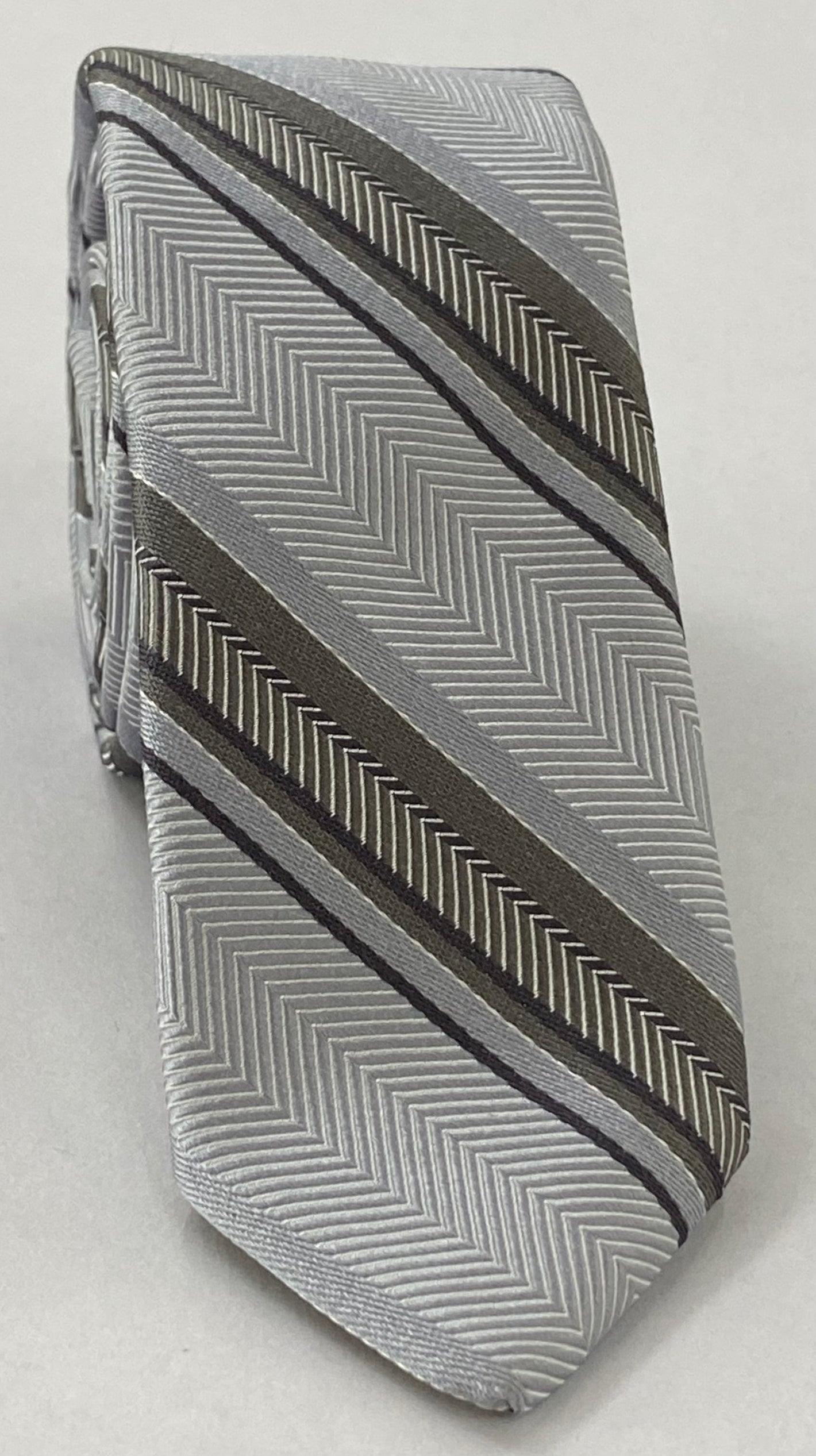 フォーマル／結婚式用シルクストライプネクタイ #WDST-1