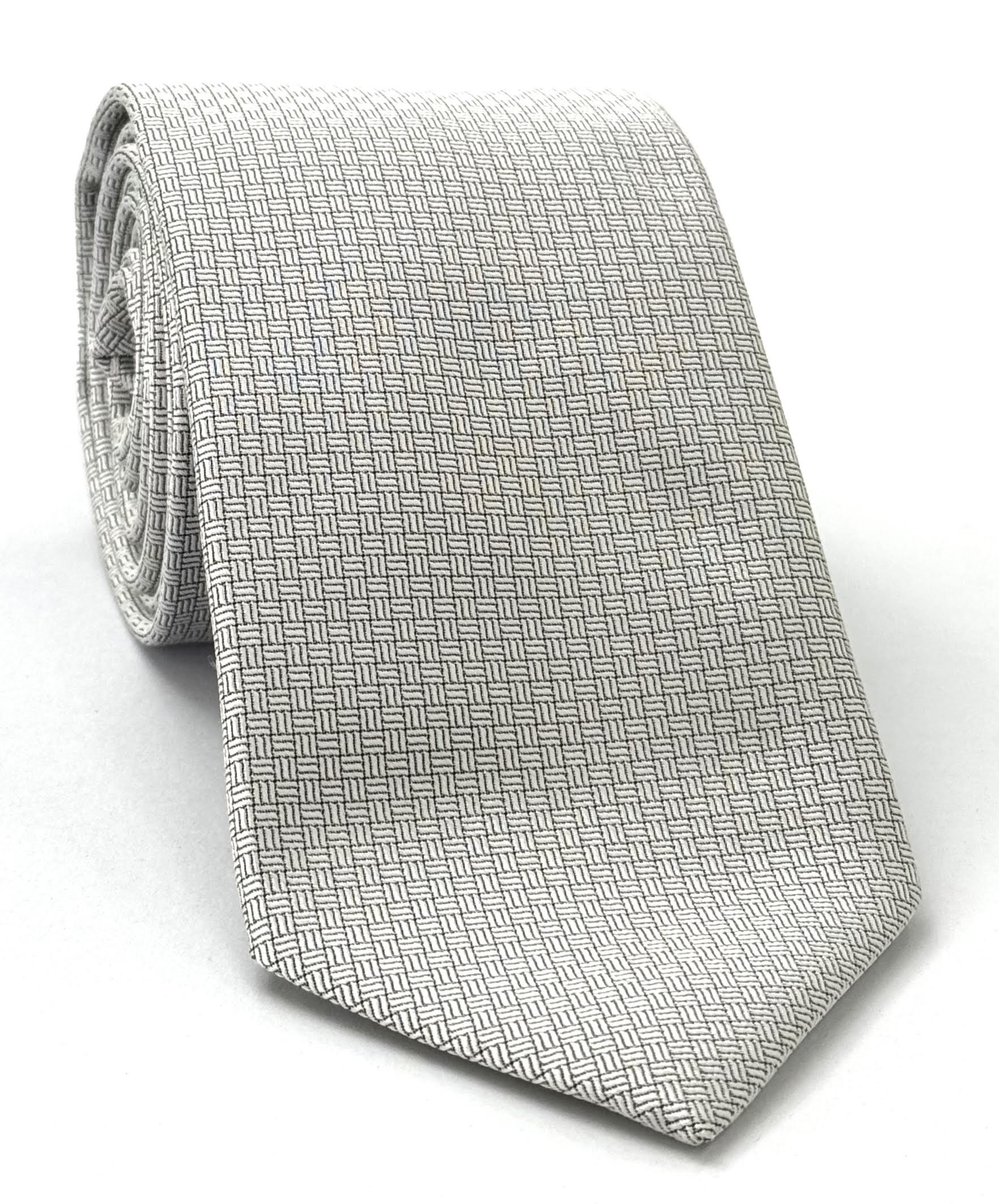 Silver Formal/Wedding Silk Tie WDT-14