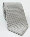 Silver & Black Formal/Wedding Silk Tie WDT-19
