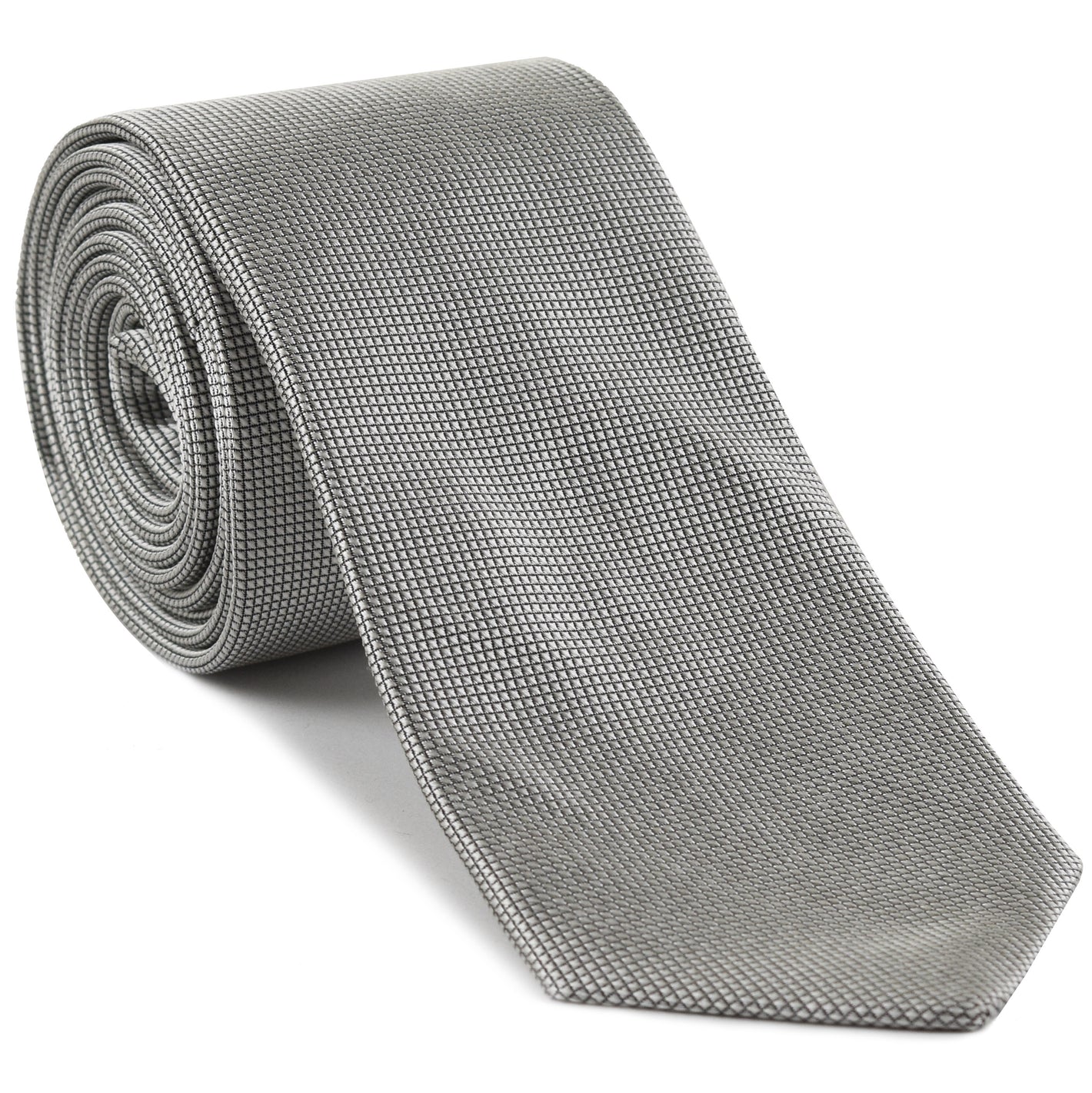 {[en]:Silver Formal/Wedding Silk Tie