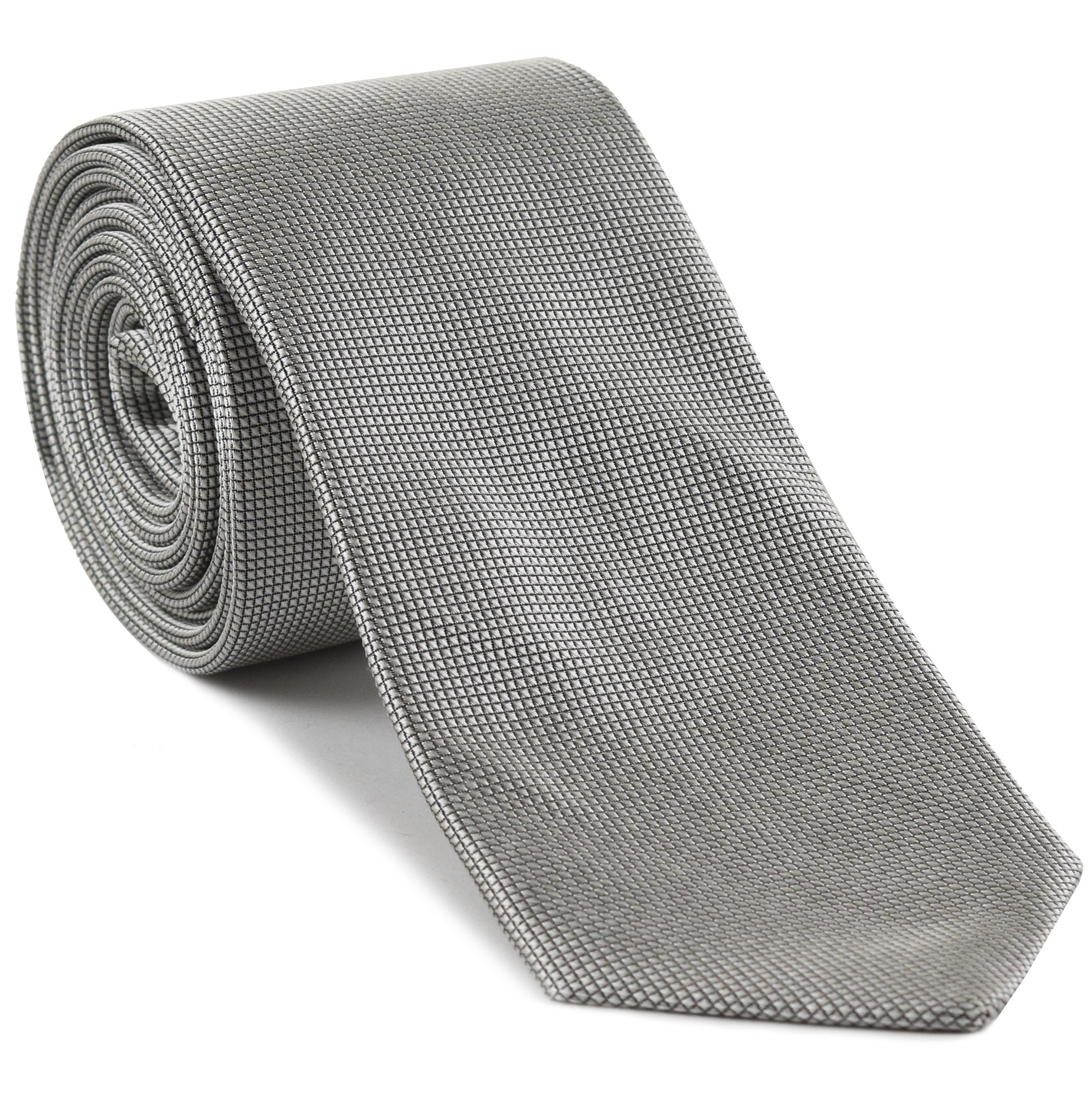 {[en]:Silver Formal/Wedding Silk Tie