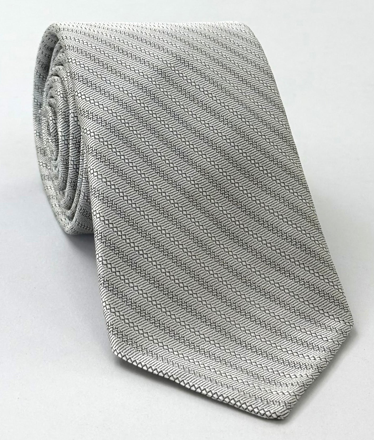 Silver Formal/Wedding Silk Tie WDT-31