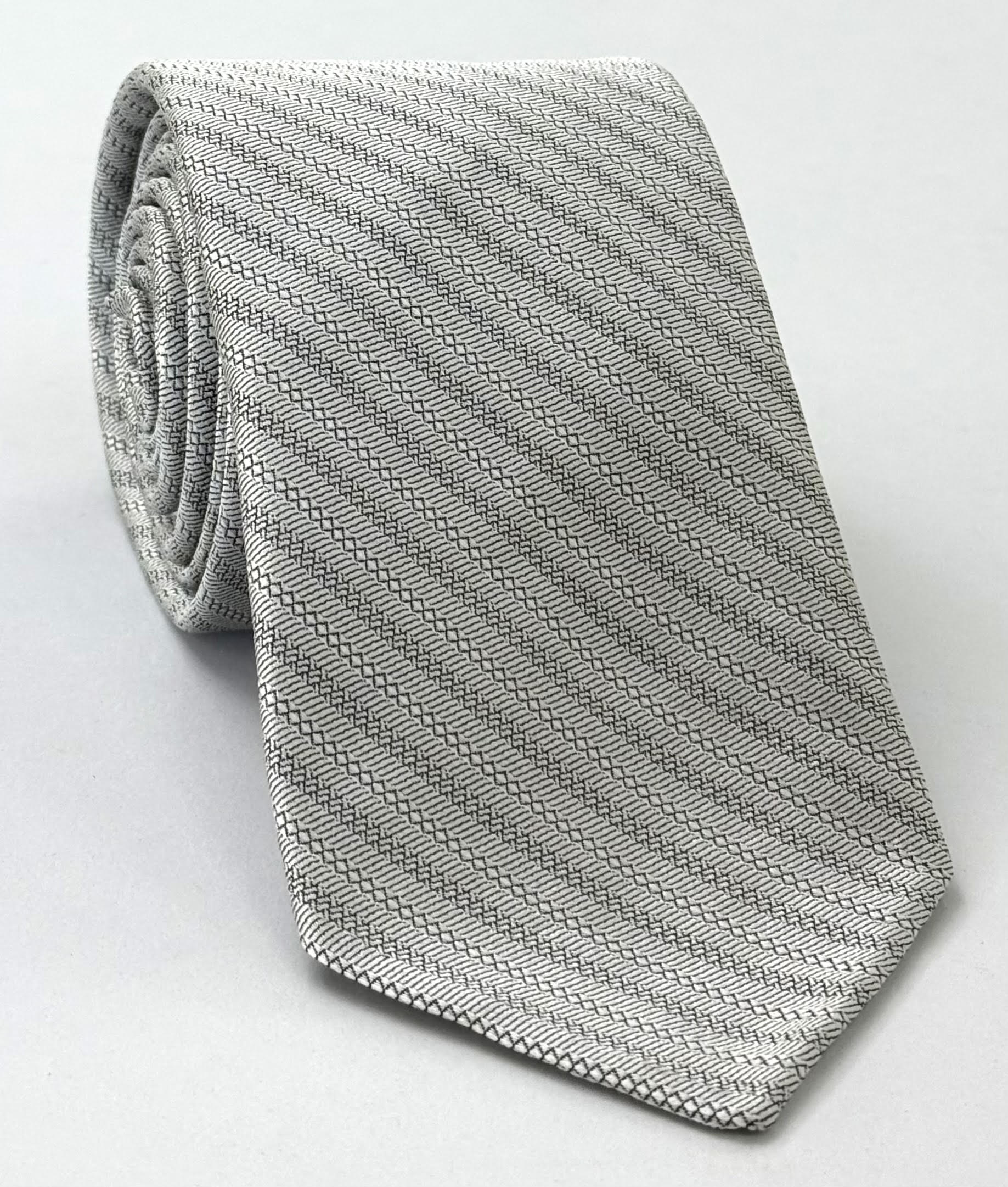 Silver Formal/Wedding Silk Tie WDT-31