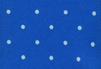 {[en]:White On Royal Blue Printed Dot Silk Tie