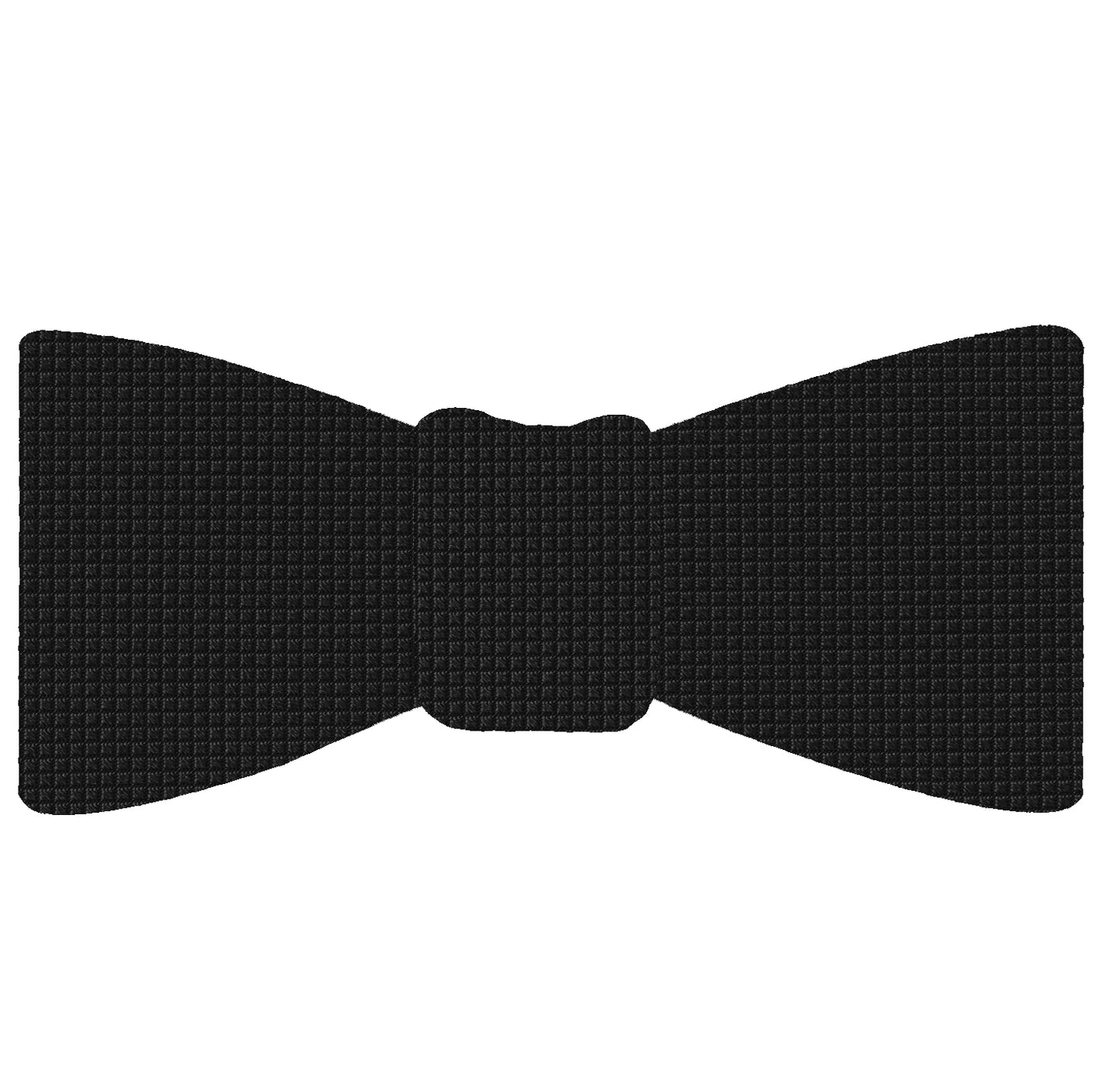 {[en]:Black Diamond Weave Silk Bow Tie