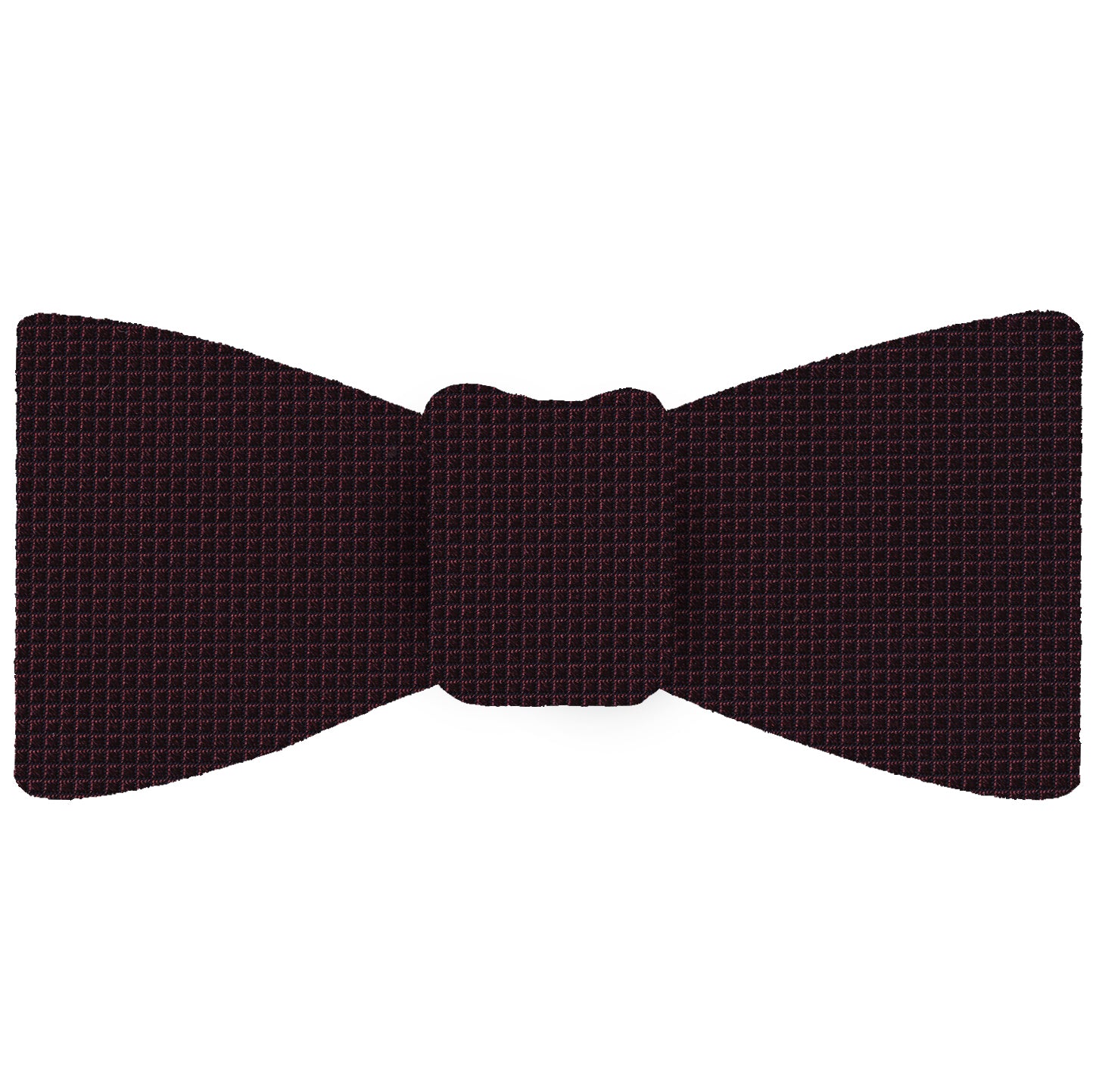 {[en]:Burgundy Diamond Weave Silk Tie