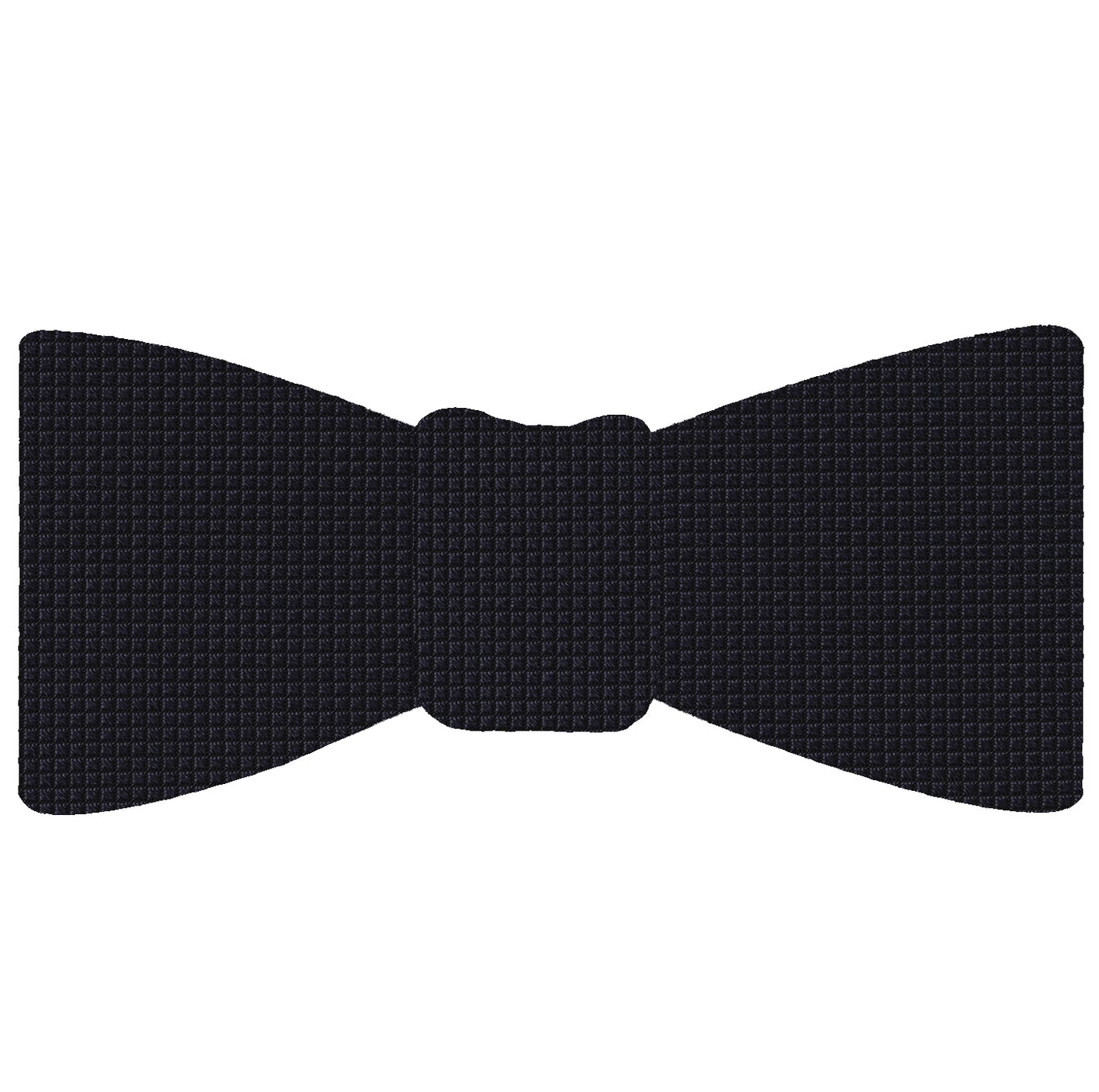 {[en]:Midnight Blue Diamond Weave Silk Bow Tie