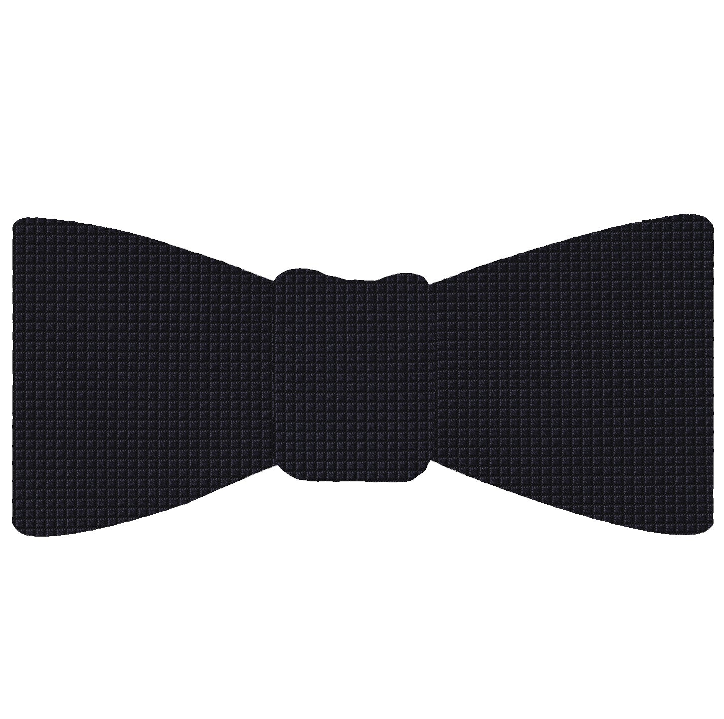 {[en]:Midnight Blue Diamond Weave Silk Bow Tie