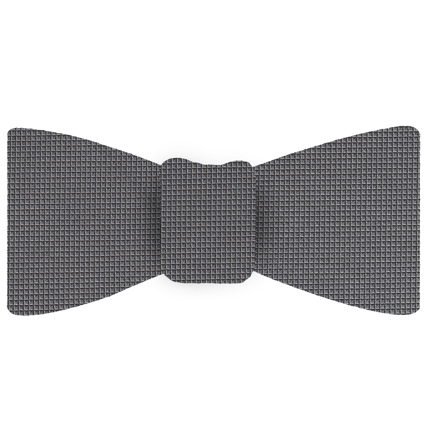 {[en]:Silver Gray Diamond Weave Silk Tie
