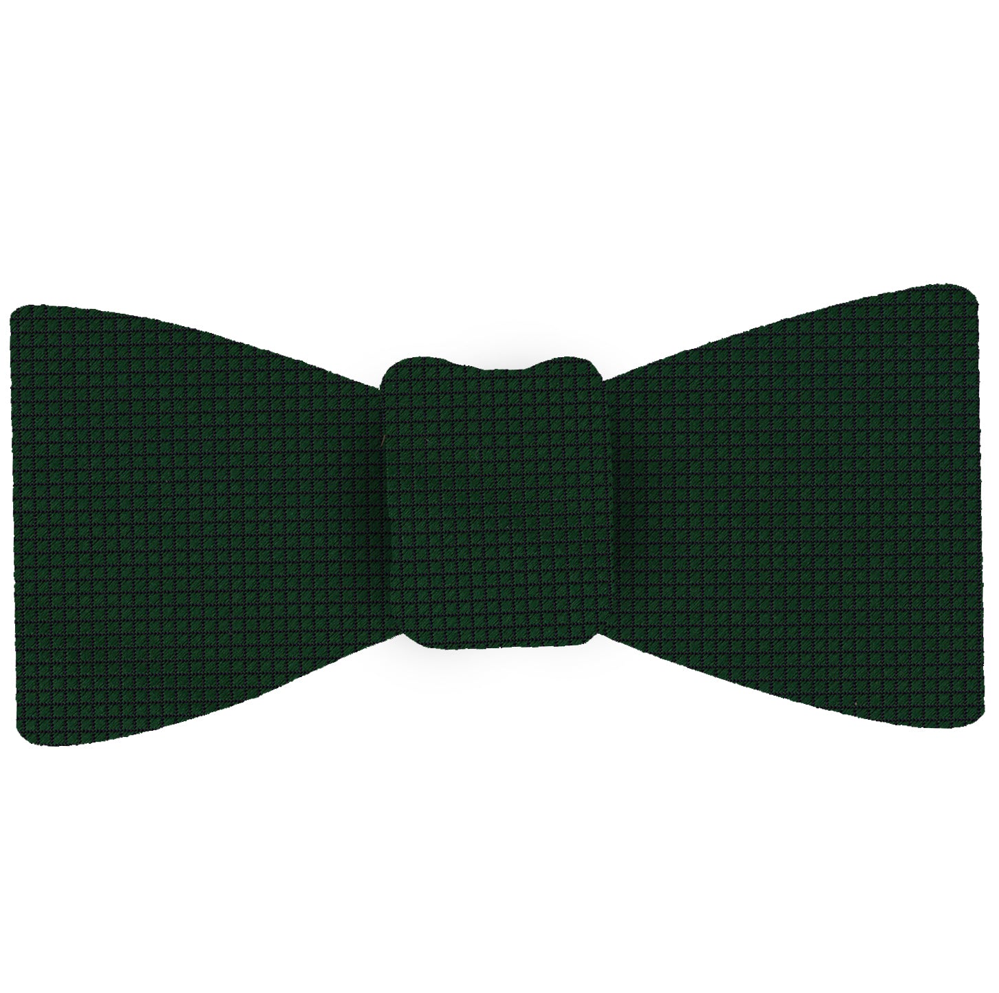 {[en]:Forest Green Diamond Weave Silk Tie