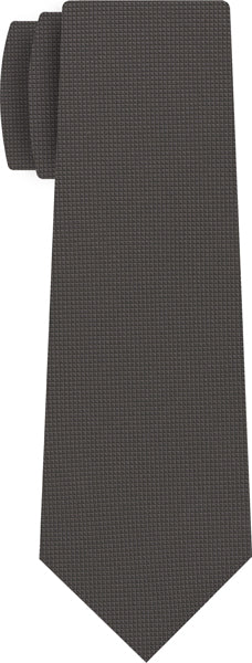 {[en]:Charcoal Gray Diamond Weave Silk Tie