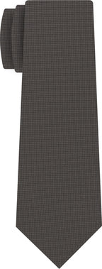 {[en]:Charcoal Gray Diamond Weave Silk Tie