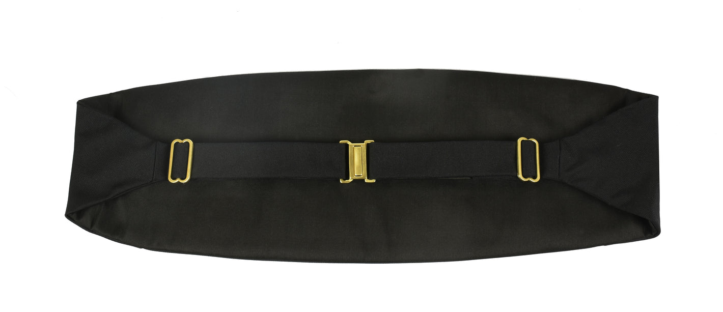 {[en]:Black Faille Silk and Thai Silk with clasp and sliders