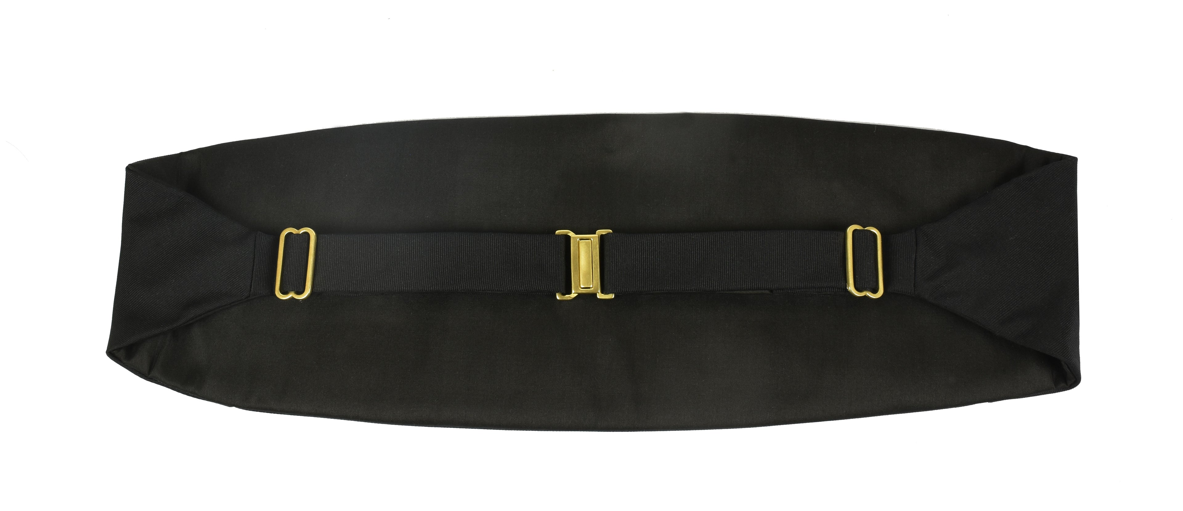 {[en]:Black Faille Silk and Thai Silk with clasp and sliders