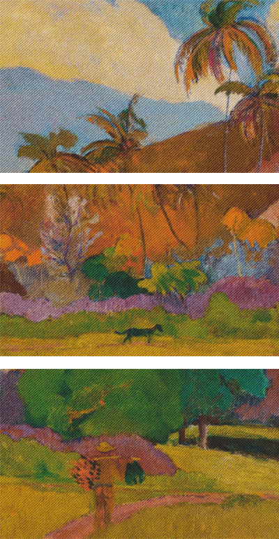 {[en]:Gauguin Tahitian Landscape 1891 Pocket Square
