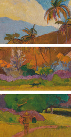 {[en]:Gauguin Tahitian Landscape 1891 Pocket Square