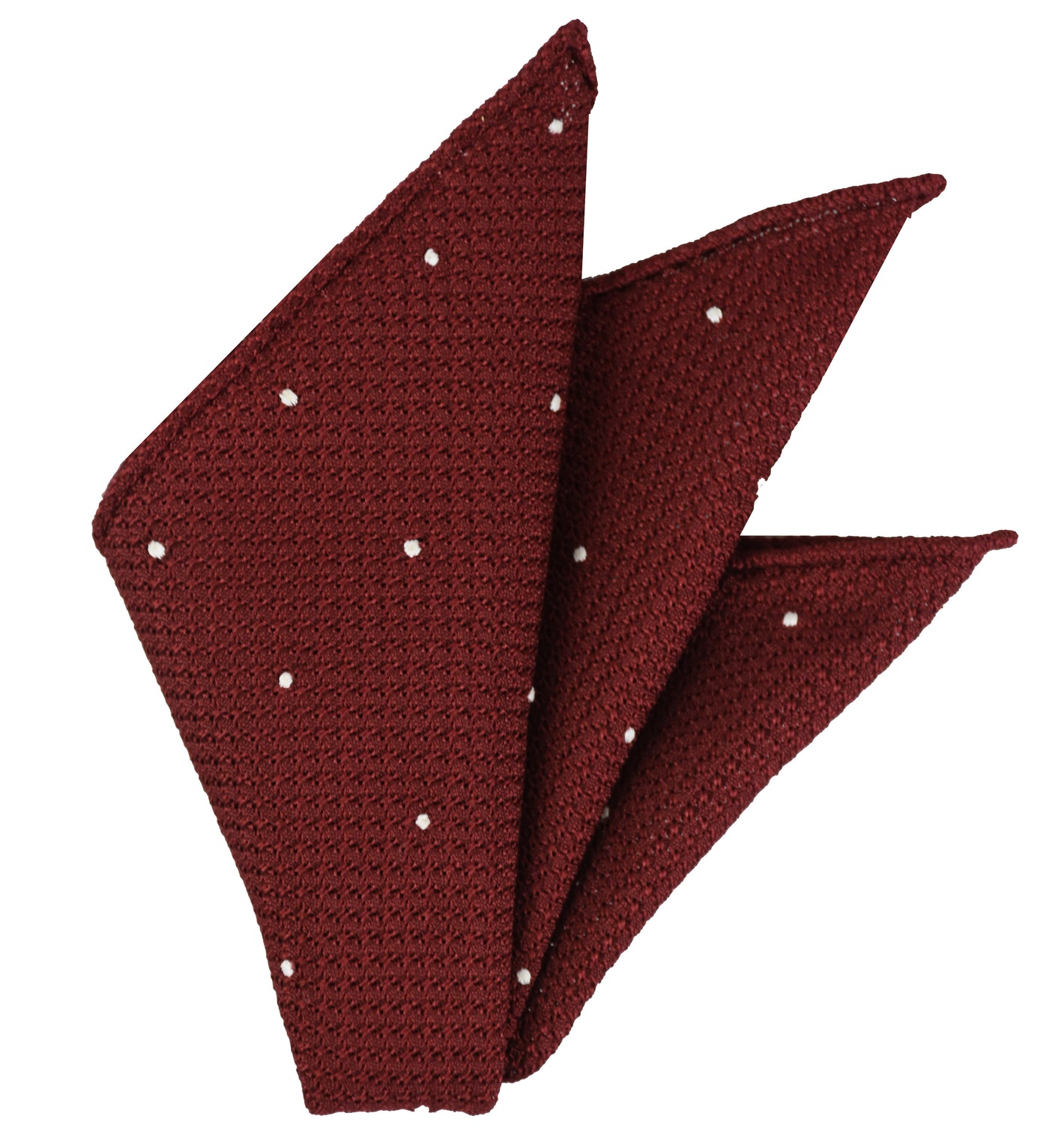 {[en]:Dark Red Grenadine Grossa (Hand Sewn) designs Pocket Square