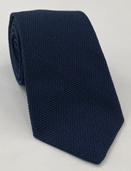 Dark Navy Blue Piccola Grenadine Silk Tie GPT-22