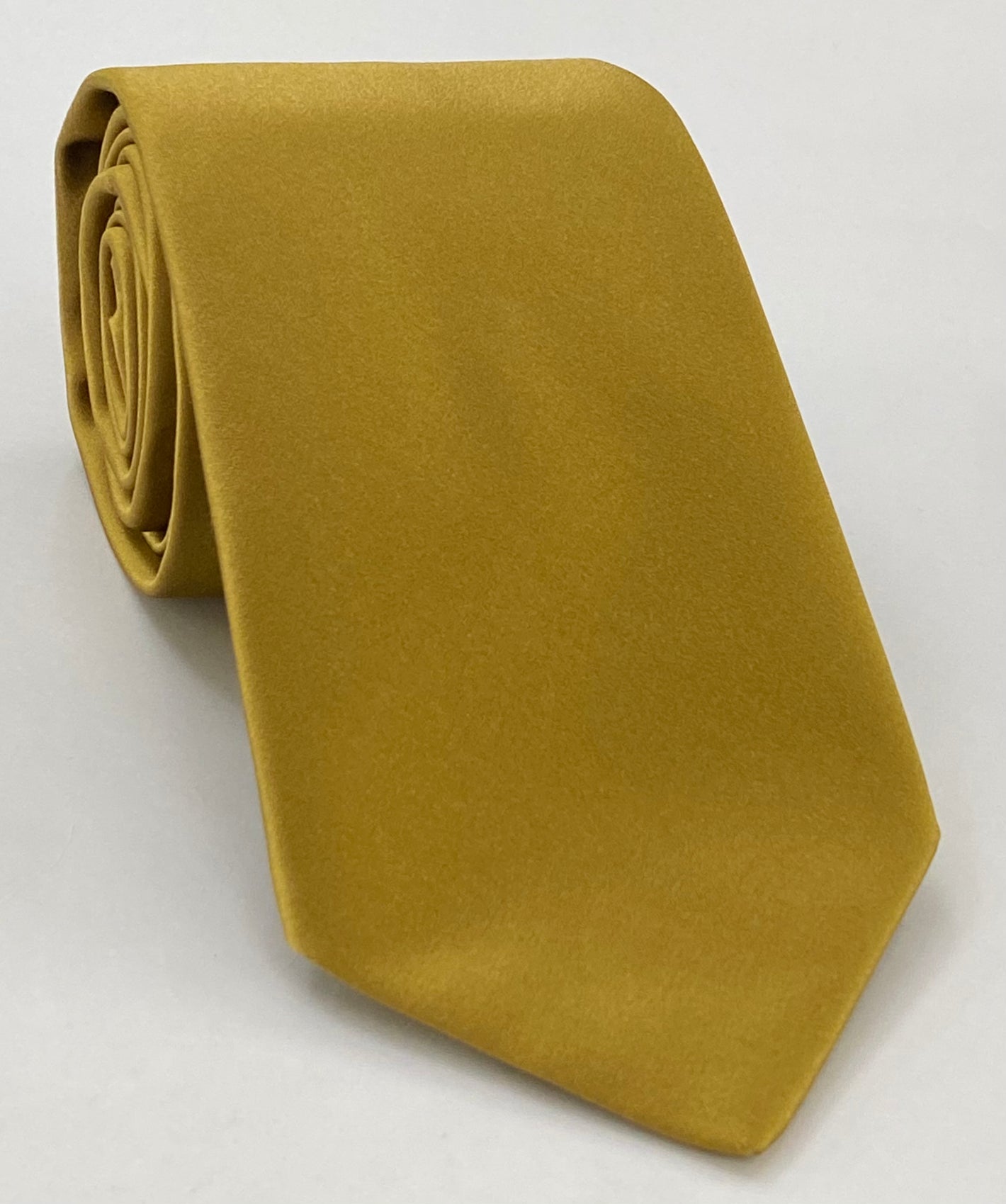 Gold Satin Silk Tie ISAT-12