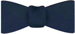 {[en]:Navy Blue Faille Silk Bow Tie