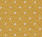 イエローゴールドプリントドット シルクタイ MCDT-30（オフホワイト）