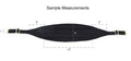 Black Classic Cummerbund - Satin Solid Silk with Brass clasp and sliders BSACC-1 C