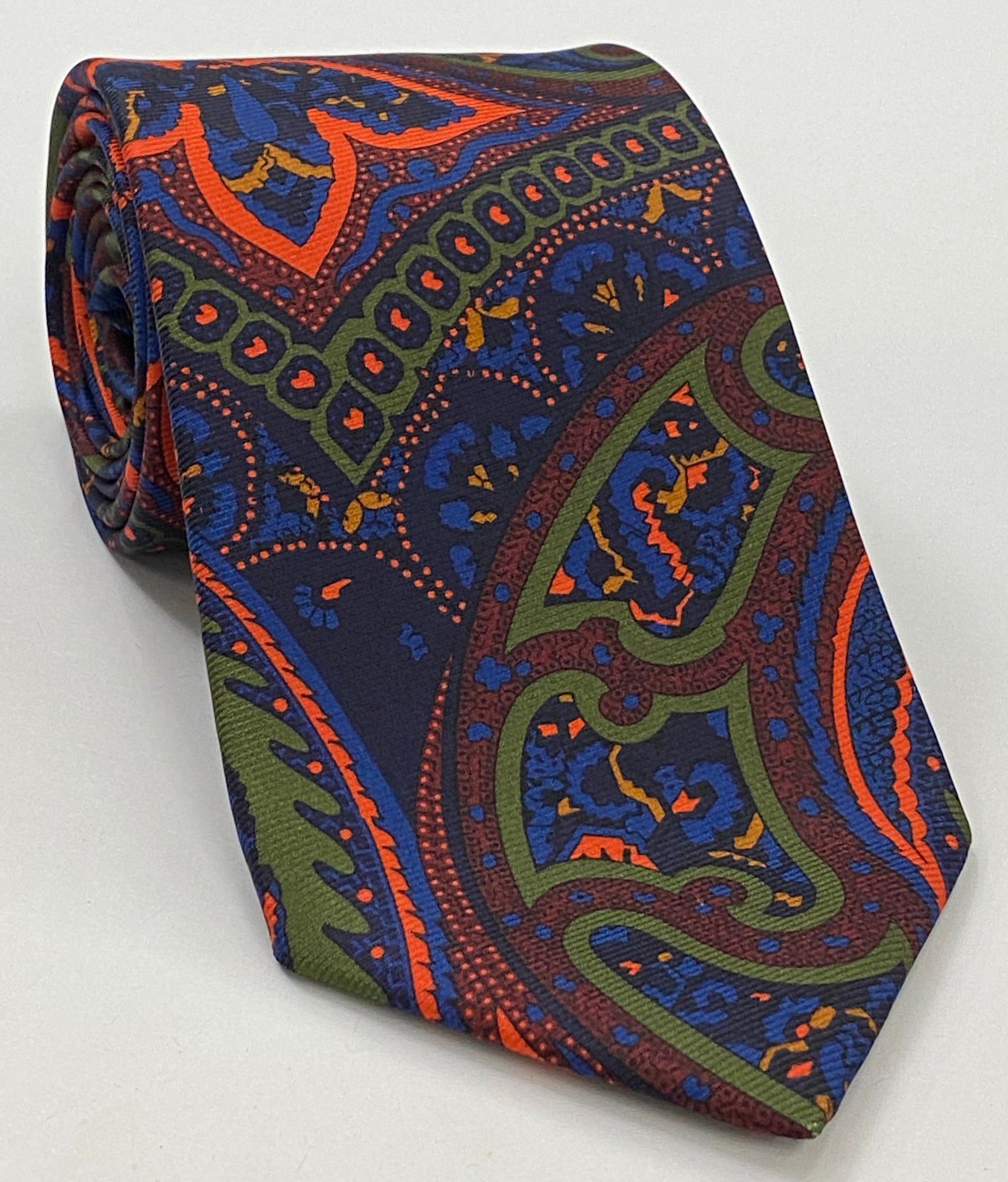 맥클스필드 모던 마더 프린트 실크 타이 MMPT-57