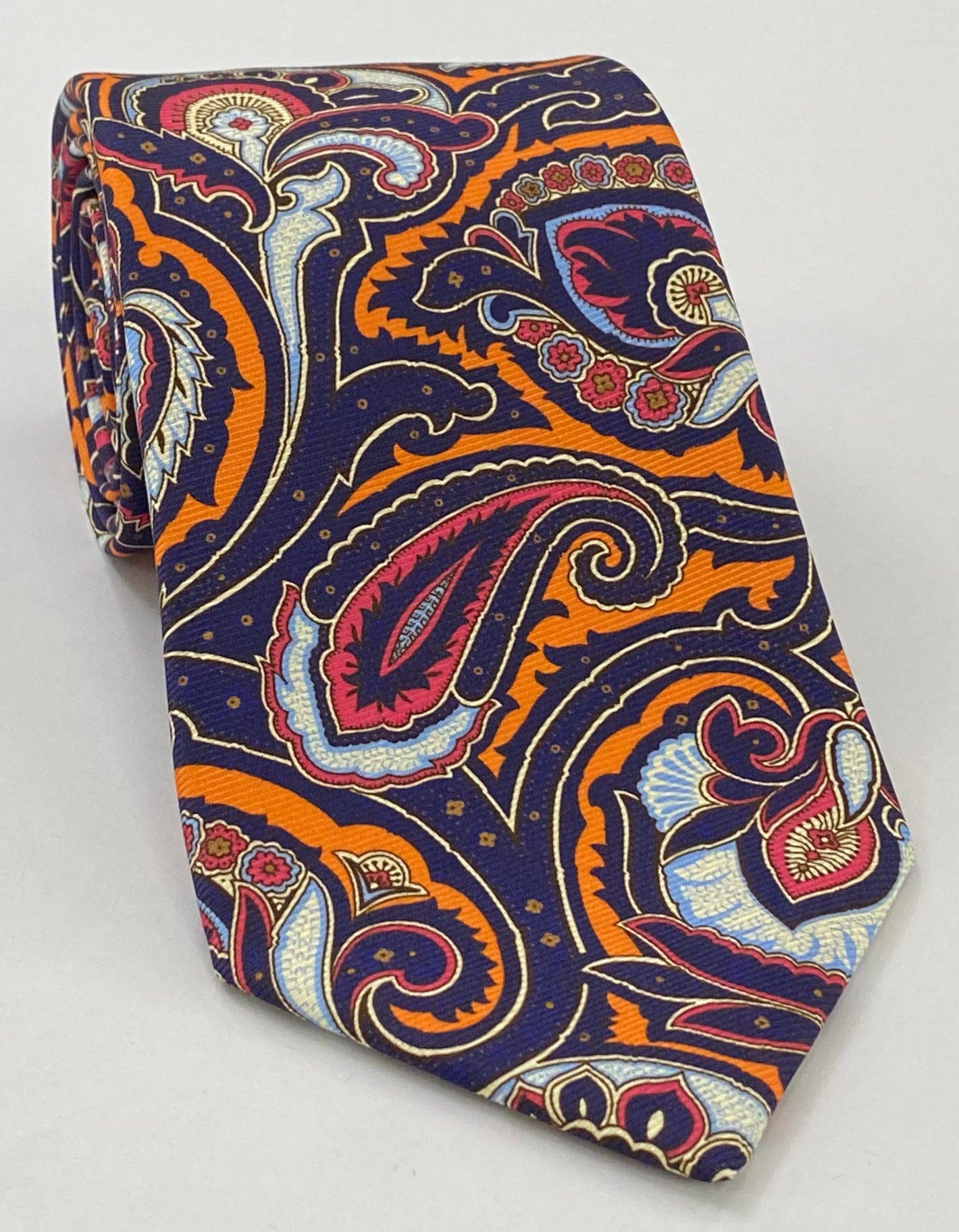 Macclesfield Printed Silk Tie MCT-741