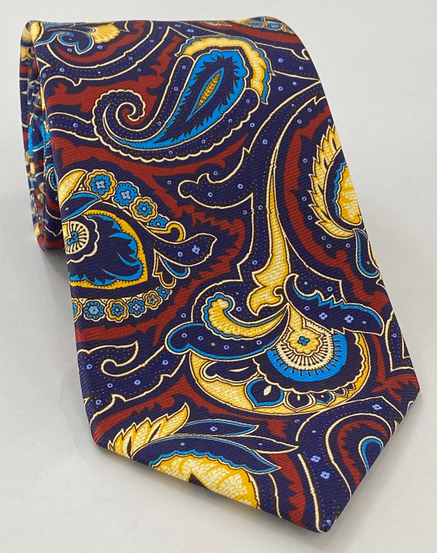 Macclesfield Printed Silk Tie MCT-744