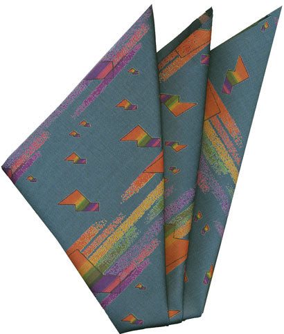 {[en]:Printed Silk Pocket Square