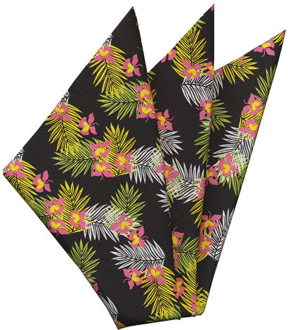 {[en]:Printed Silk Pocket Square