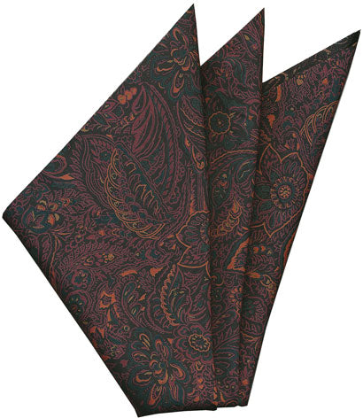 {[en]:Thai Printed Silk Pocket Square