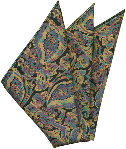 {[en]:Thai Printed Silk Pocket Square