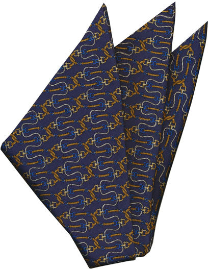{[en]:Thai Printed Silk Pocket Square