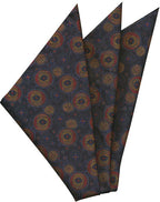 {[en]:Thai Printed Silk Pocket Square