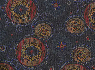 {[en]:Thai Printed Silk Pocket Square