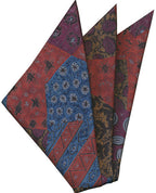 {[en]:Thai Printed Silk Pocket Square