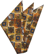 {[en]:Thai Printed Silk Pocket Square